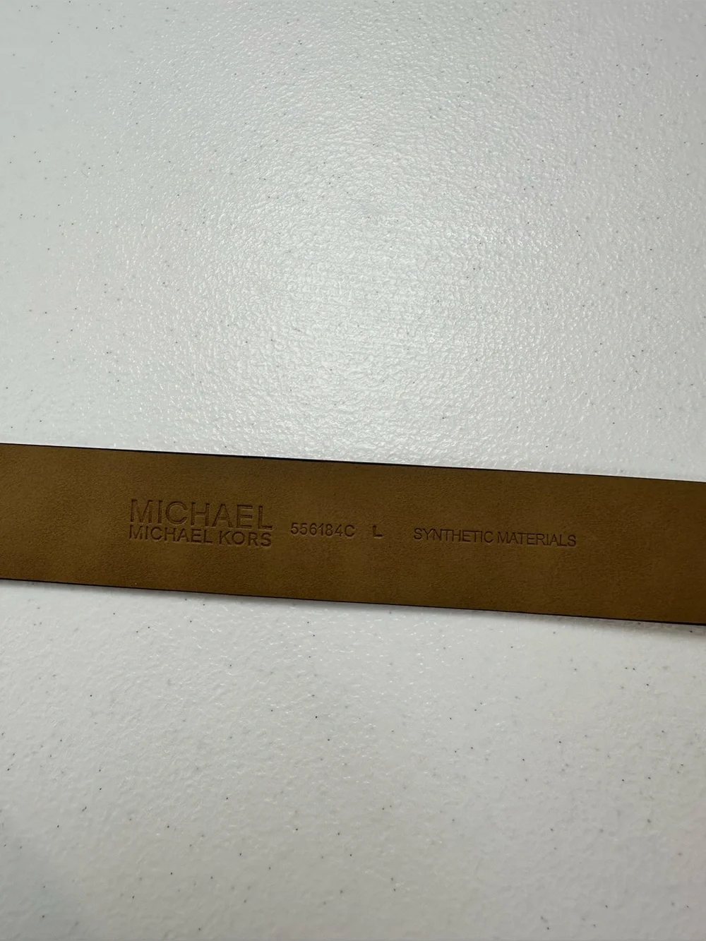 MICHAEL KORS WOMEN LEATHER BELT MK LOGO GOLD BUCKLE‎ CHEETAH LEOPARD PRINT Sz L